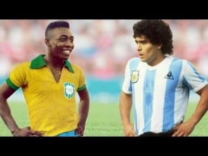 Pelé y Maradona